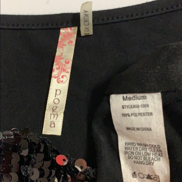 Elegant black sequined dress 🌹 - Picture 6 of 6